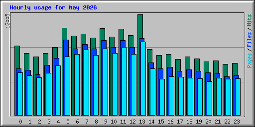 Hourly usage for May 2026